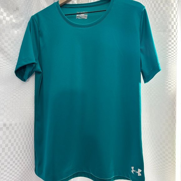 Under Armour Tops - EUC - Teal - Women's - Under Armour - Semi Fitted Heat Gear T-shirt - Size XL